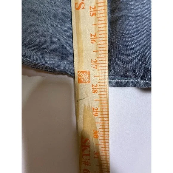 Element x Timber Button Up Shirt Mens M Chambray Workwear Skate - Picture 4 of 6